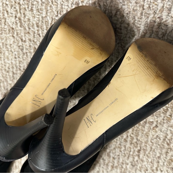 INC international Zenya Leather & Suede Platform Stiletto Boot size 8 - Picture 5 of 8